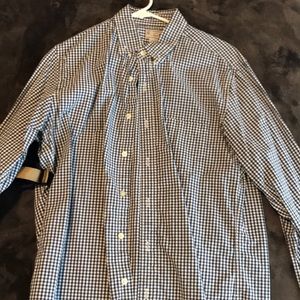 J crew gingham button down shirt